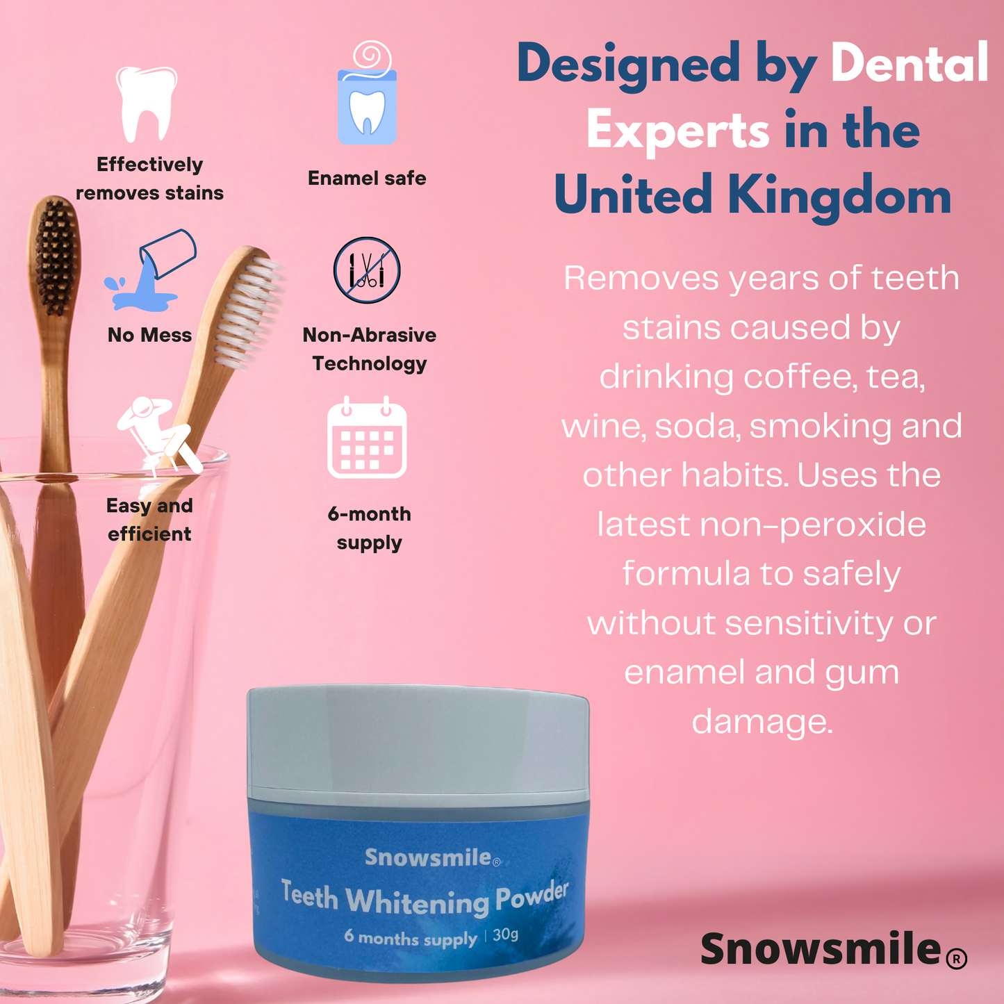 Snowsmile Teeth Whitening Powder Kit